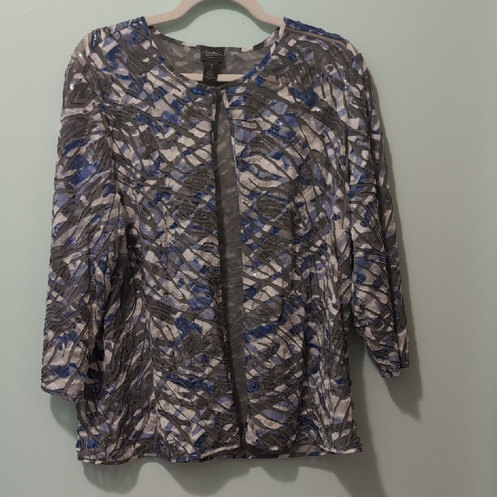 Chico's Blue and Gray Travelers Collection